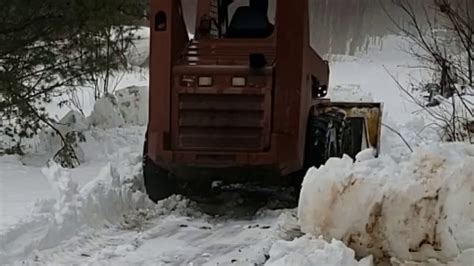 how to plow snow with a skid steer|homemade skid steer snow plow.